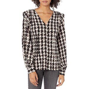 Karl Lagerfeld NWT Printed V-neck Knit Top